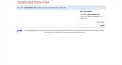 Desktop Screenshot of debouwsteen.com